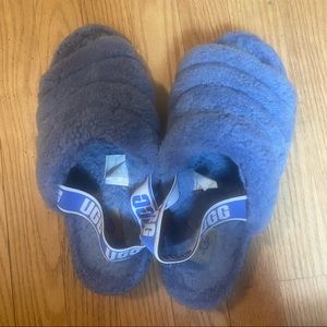 Ugg Fluff Yeah fuzzy slipper slides sz 9